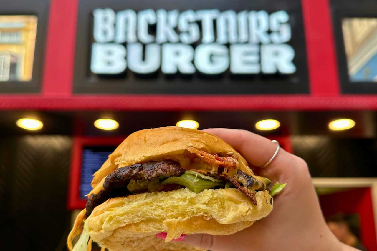 A burger from Backstairs Burger in West Edmonton Mall.